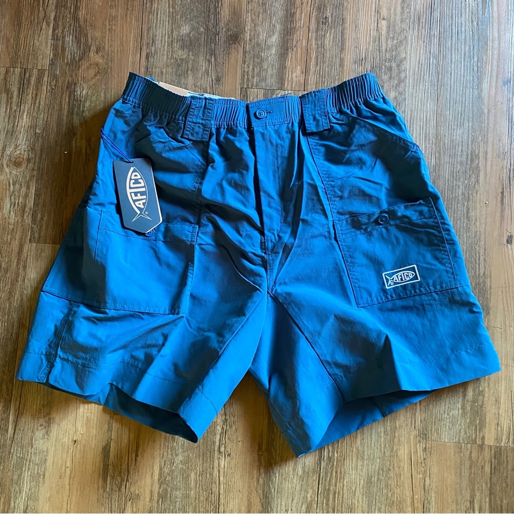Aftco original fishing shorts blue size 36 | inseam 8”